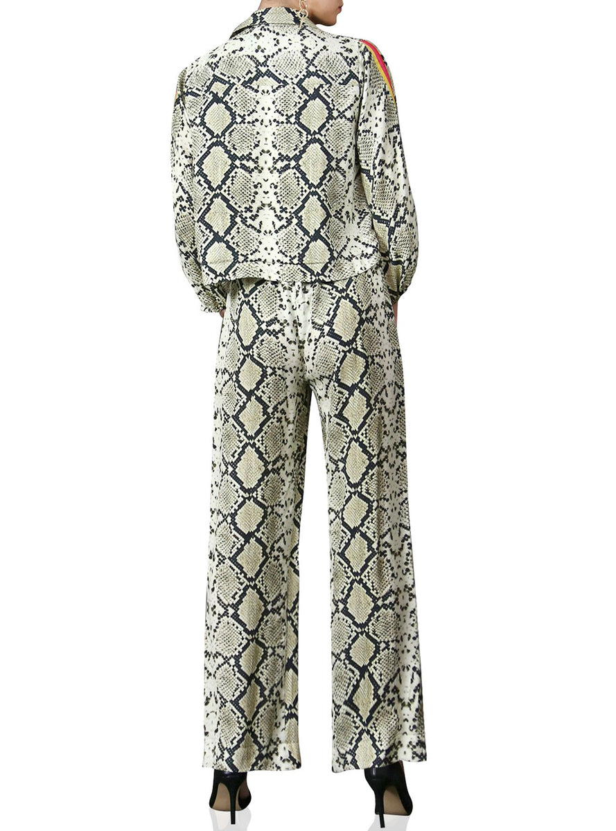 Zara + Snake Print Trousers