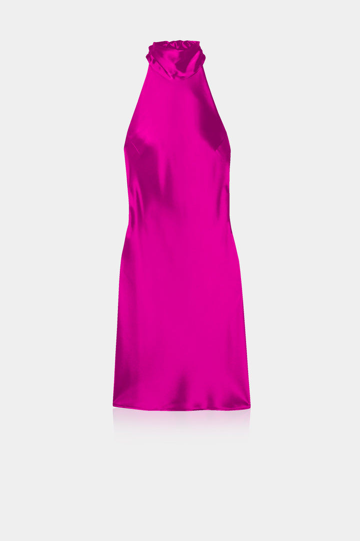 "halter neck mini dress" "Kyle X Shahida" "casual halter neck dress" "purple dress mini"