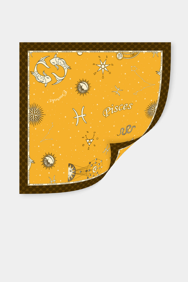 Yellow Scarf in Pisces Zodiac Sign