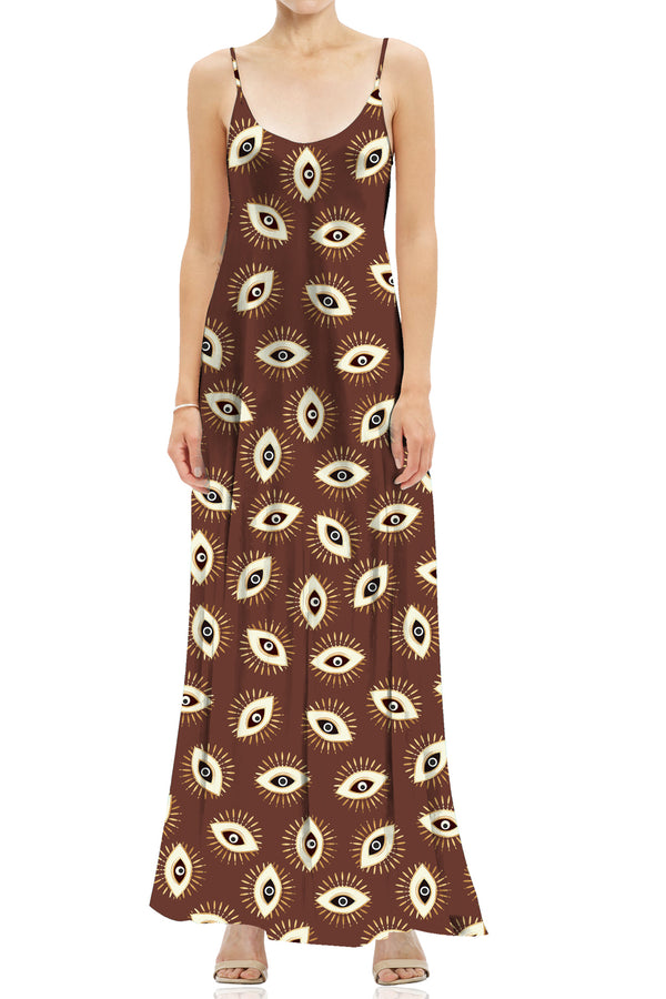 Brown Cami Dress for Women