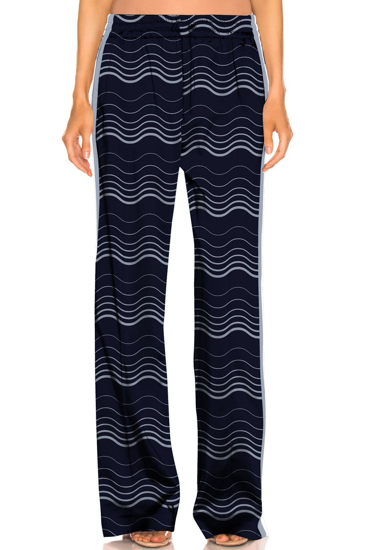 "ladies wide leg dress pants" "Kyle X Shahida" "silk wide leg pants" "printed wide leg pants"