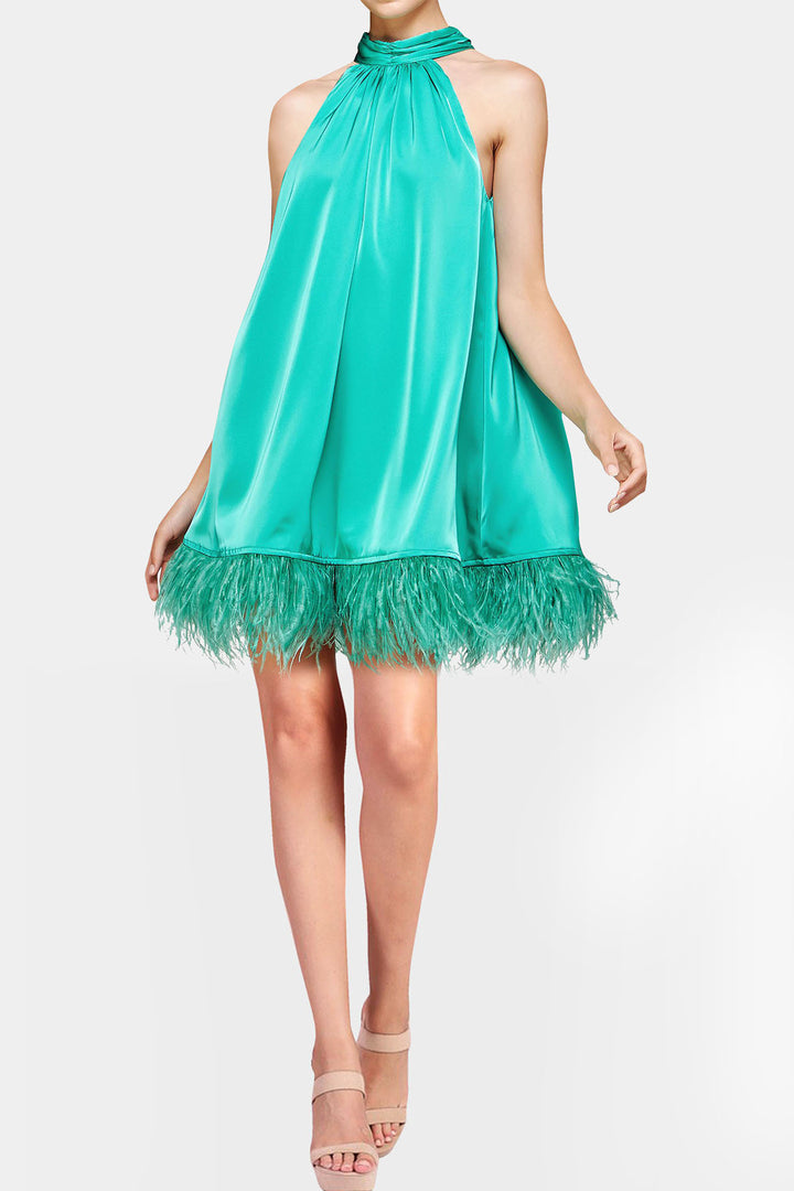 green mini dress
mini dresses for women,
short dresses, Kyle X Shahida,