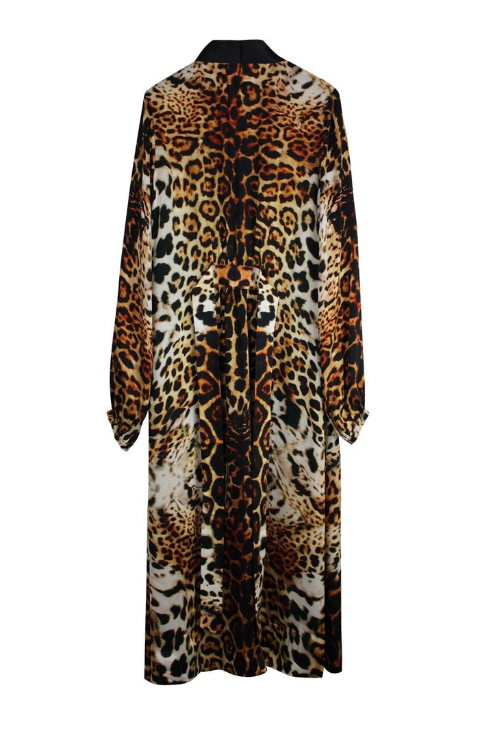 "Kyle X Shahida" "leopard print robe" "silk robes and kimonos" "kim ono silk robe" "silk kimono womens"