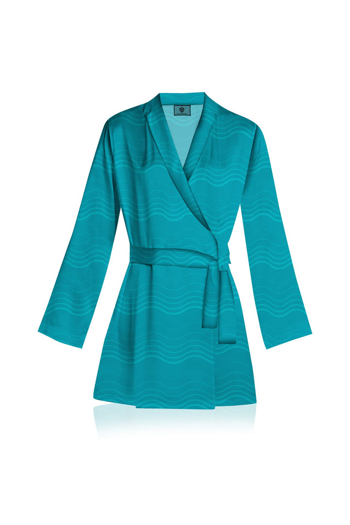 "short silk wrap dress" "Kyle X Shahida" "wrap dress for women" "womens mini wrap dress"