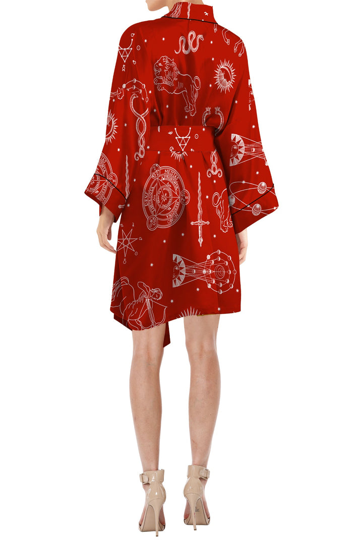 silk short robes,
Kyle X Shahida,
short silk robe, 
short silk kimono robe,