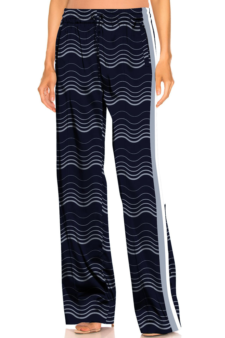 "Kyle X Shahida" "flowy summer pants" "wide leg elastic waist pants" "silk wide leg pants"