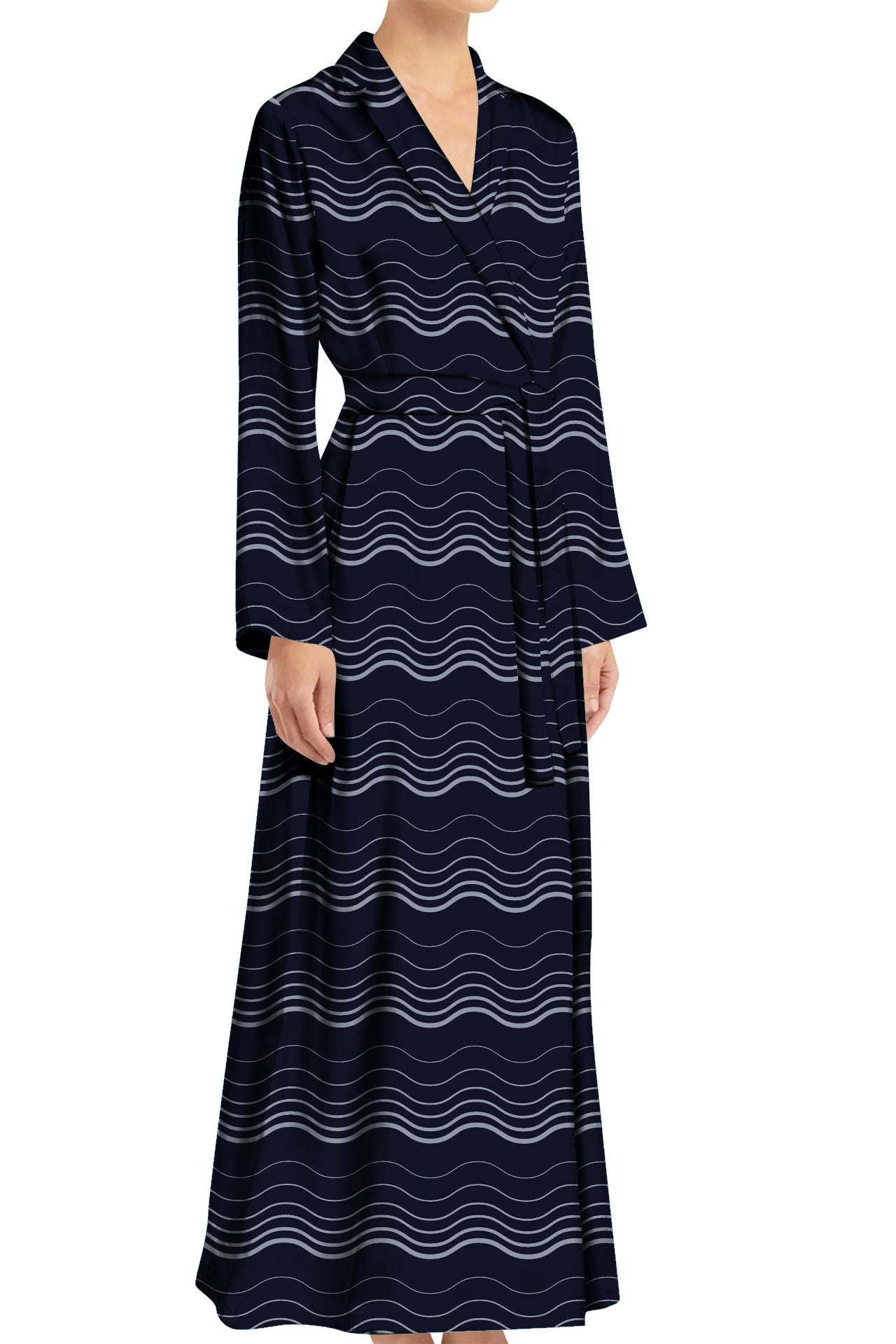 "floor length wrap dress" "wrap maxi dress" "printed wrap dress" "Kyle X Shahida"