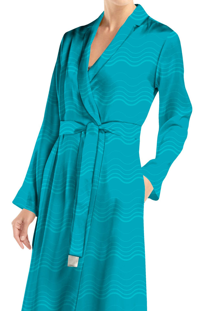 "sleeve midi wrap dress" "wrap belt dress" "Kyle X Shahida" "wrap front midi dress"