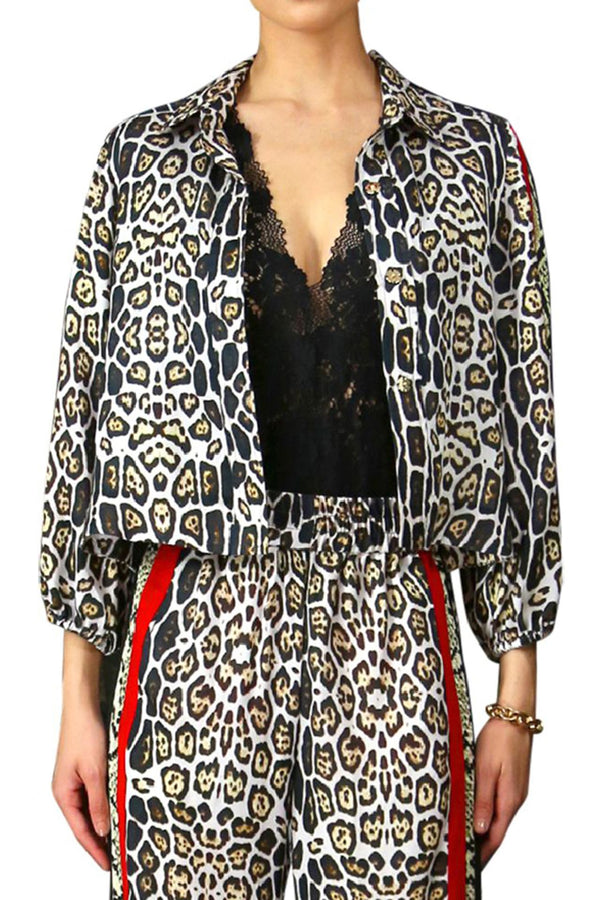 Leopard Print Short Jacket