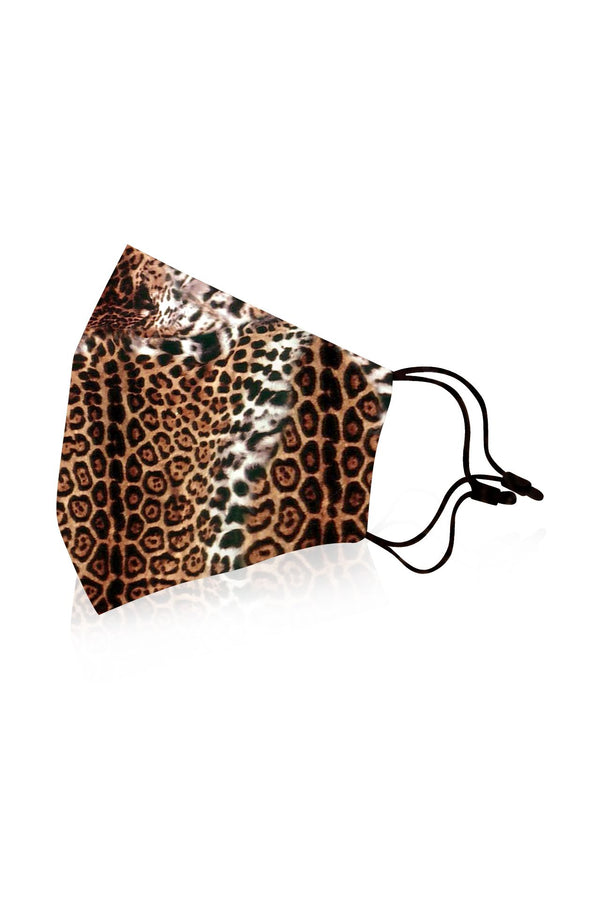 Silk Face Mask in Animal Print