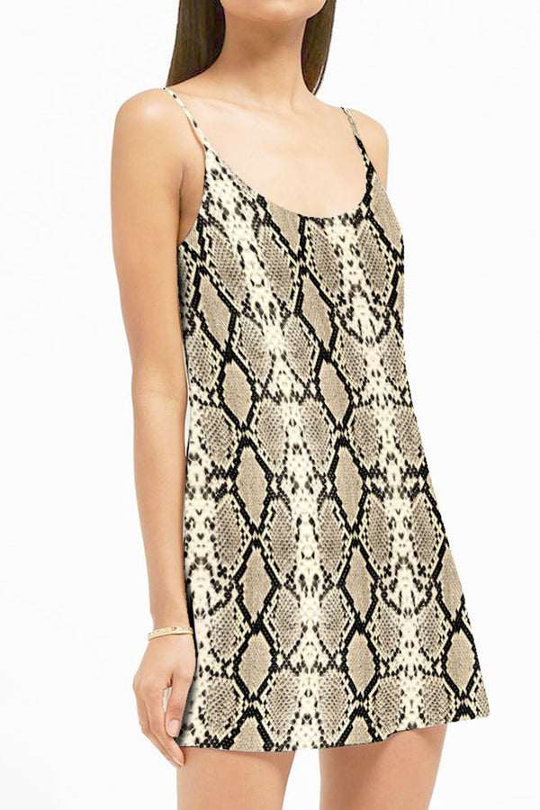 Snakeskin Mini Dress