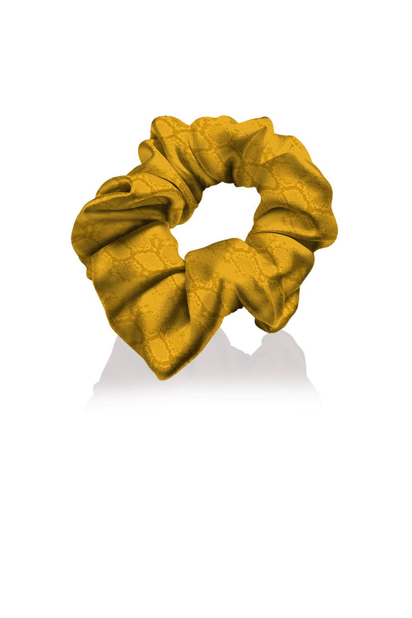 Designer  Scrunchie Made With Cupro Vegan Silk