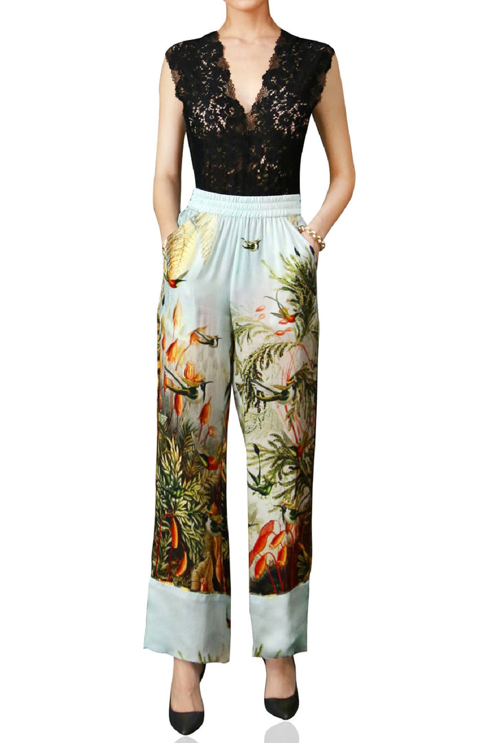 Bird-Print-Designer-Silk-Pants-Kyle-Richards