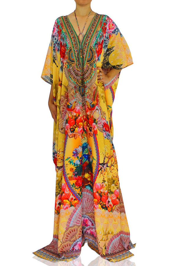 Loungewear kaftan dress long