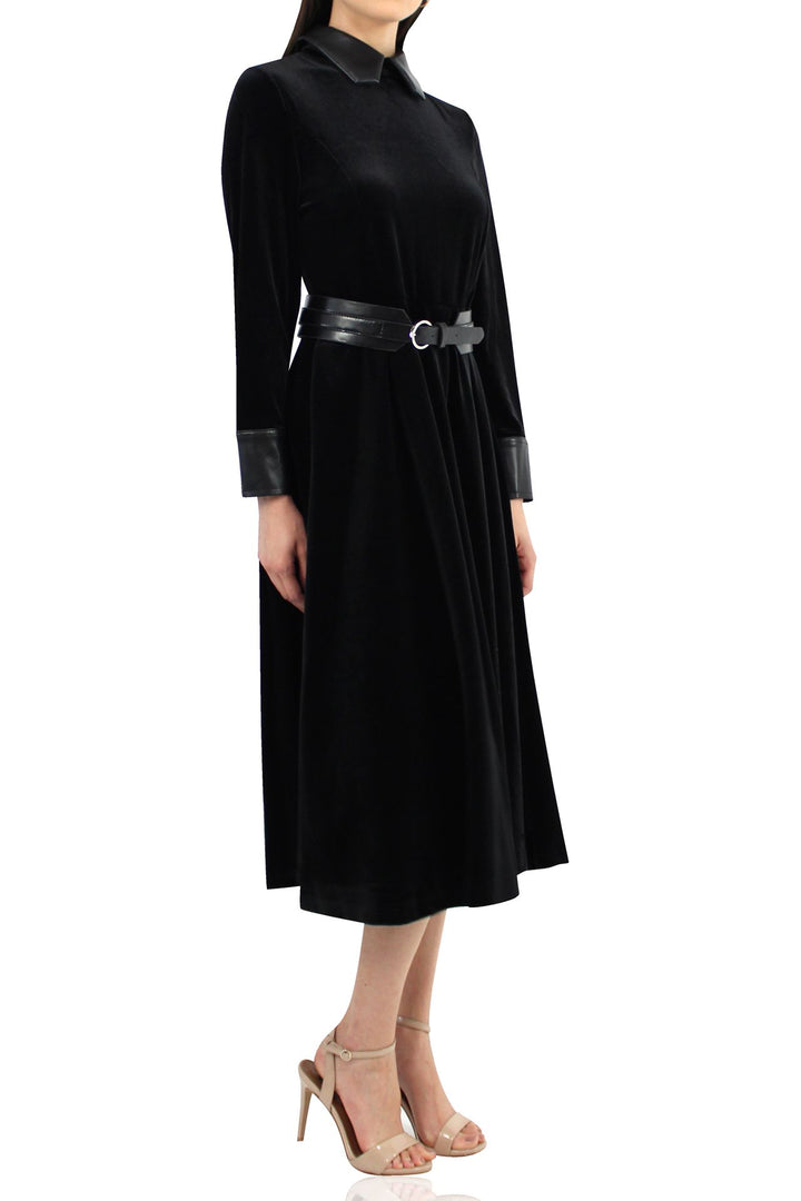 Designer-Black-Collared-Designer-Dress-By-Kyle-Richard