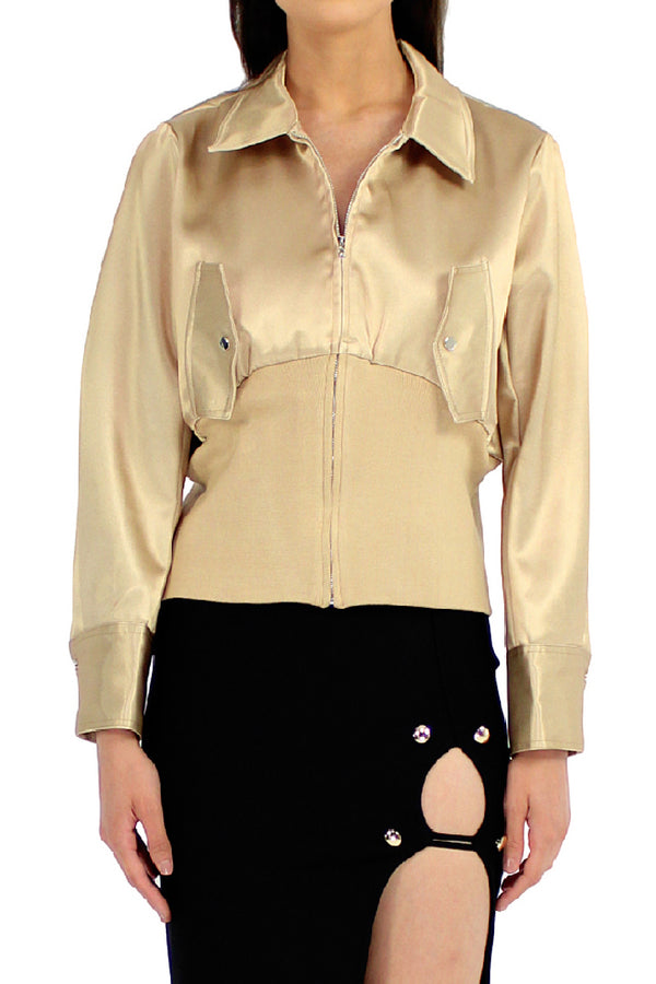 Designer Jacket In Beige