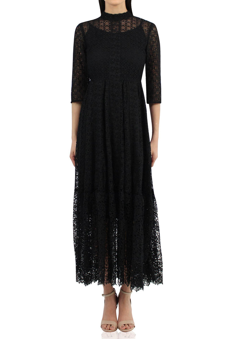 Designer-See-Through-Long-Dress-In-Black-By-Kyle-Richards