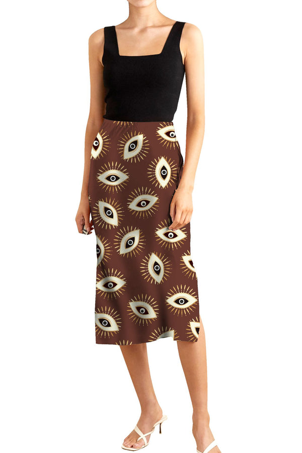 Printed Silk Skirt