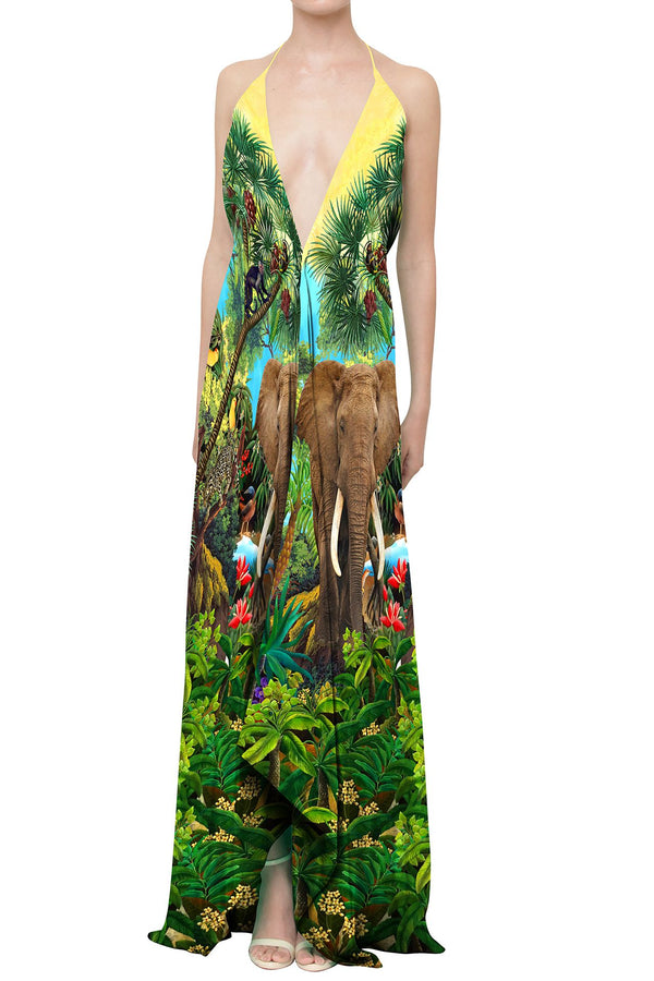 Convertible Dress in Jungle Print