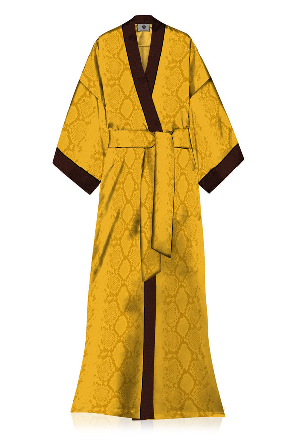 Made with Cupro Long Kimono Robe Dress