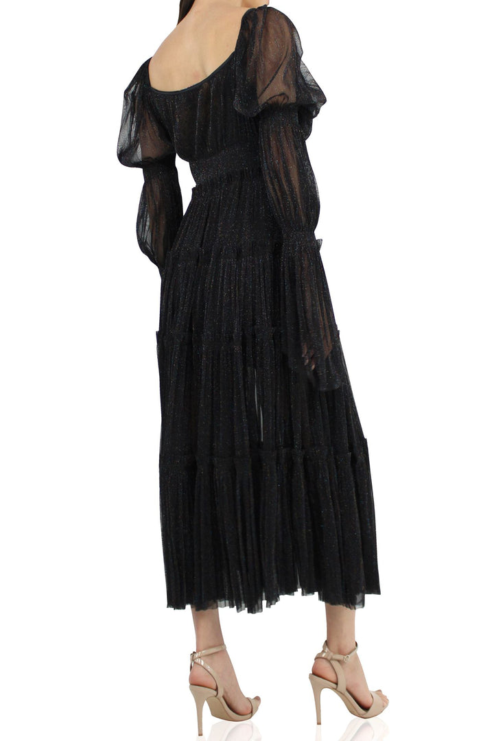 Designer-Silk-Dress-In-Black-By-Kyle