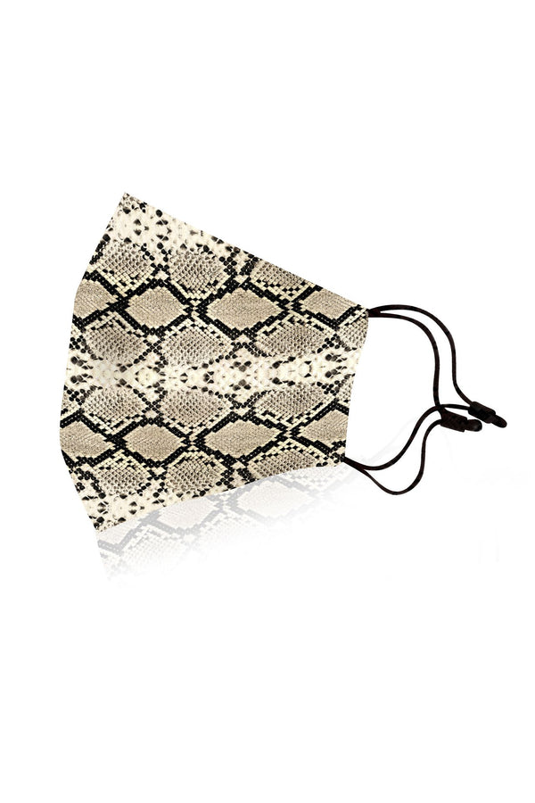 Face Mask In Snake Print