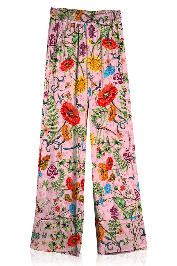 Floral Print Straight Fit Pants