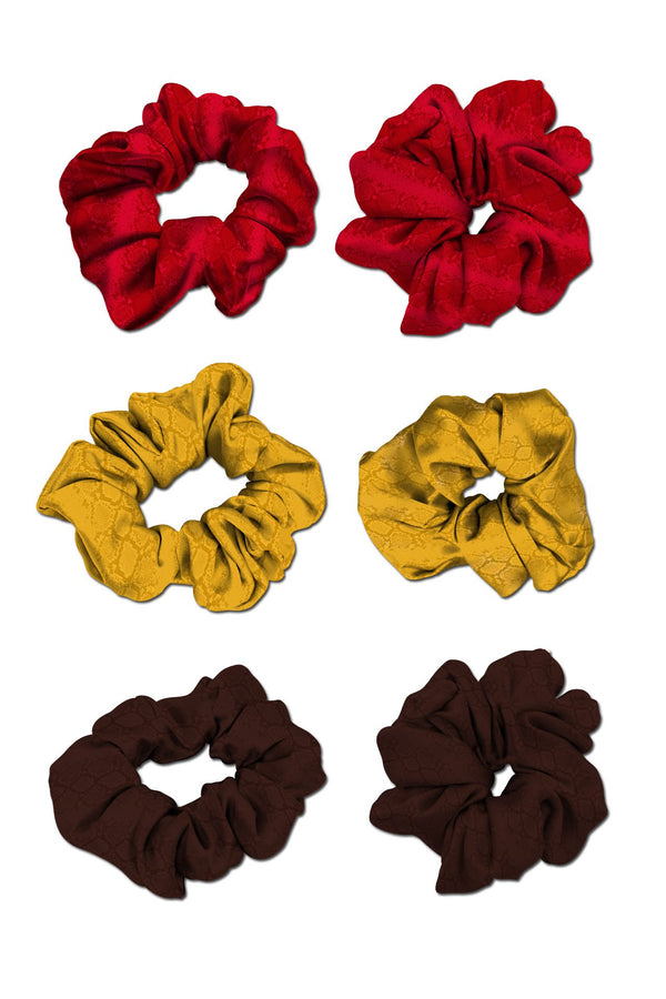 Kru Scrunchies Set Cupro Silk Fabric