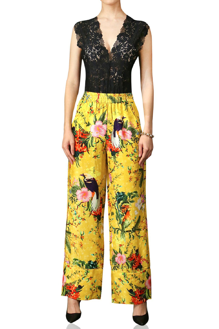 Kyle-Printed-High-Waist-Silk-Pants