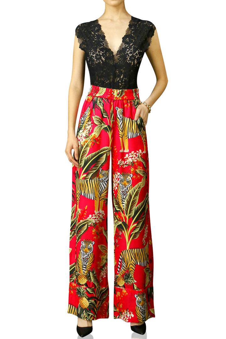 Kyle-Printed-High-Waist-Silk-Pants