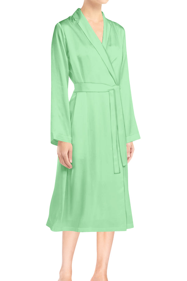 Midi Length Mint Wrap Dress Made with Cupro