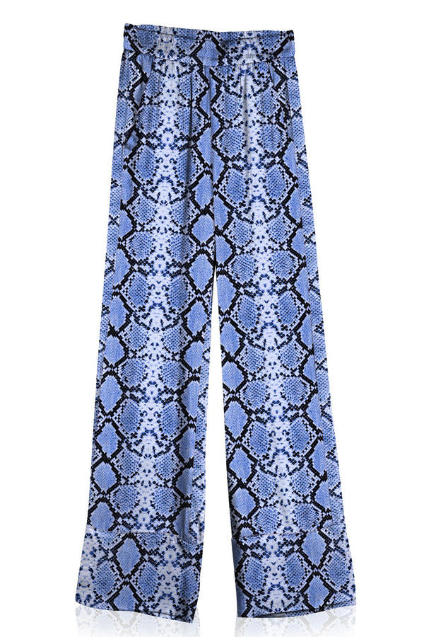 Purple Snake Print Pants