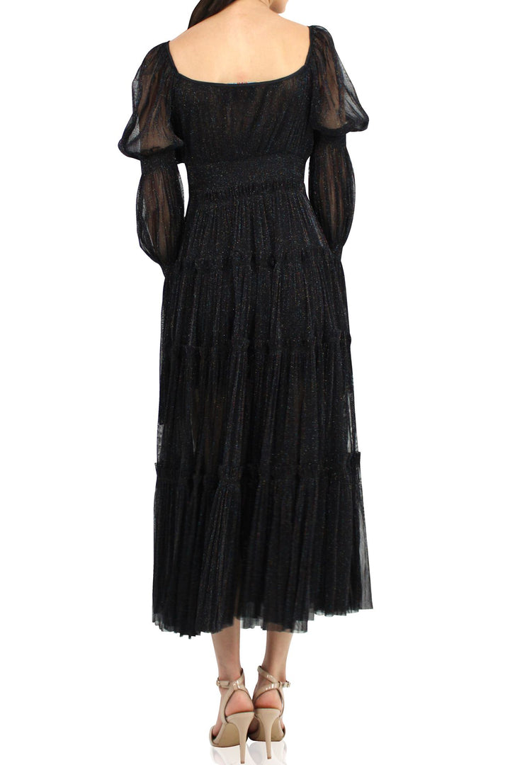 Sheer-Silk-Designer-Dress-In-Black-By-Kyle-Richard