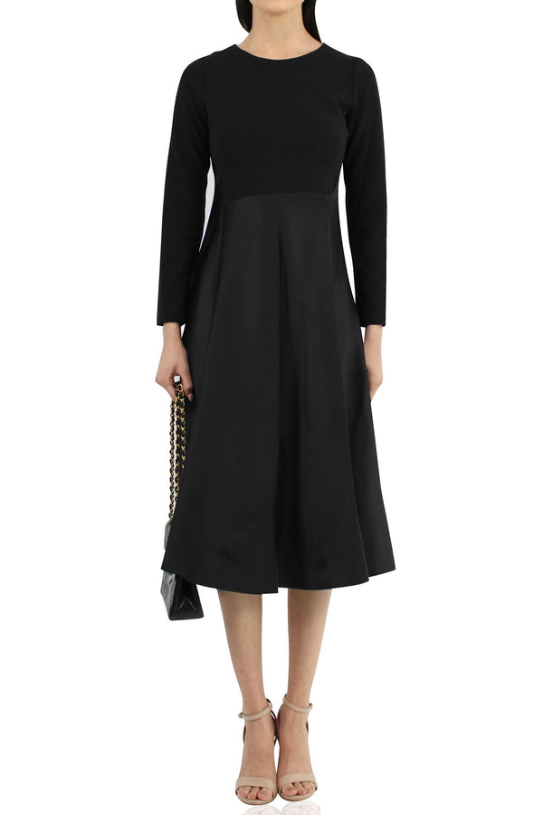 Women-Designer-Black-Midi-Dress-By-Kyle-Richard