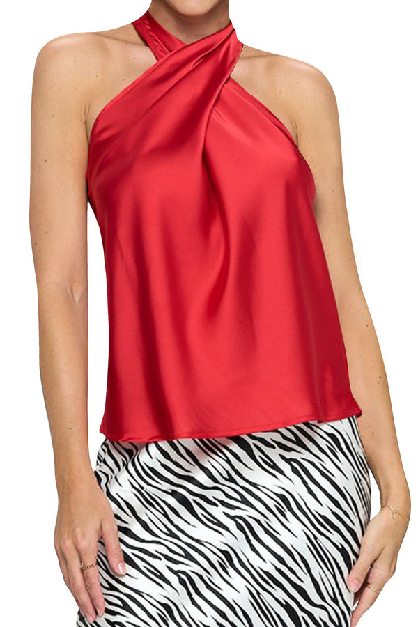 Red Women Top