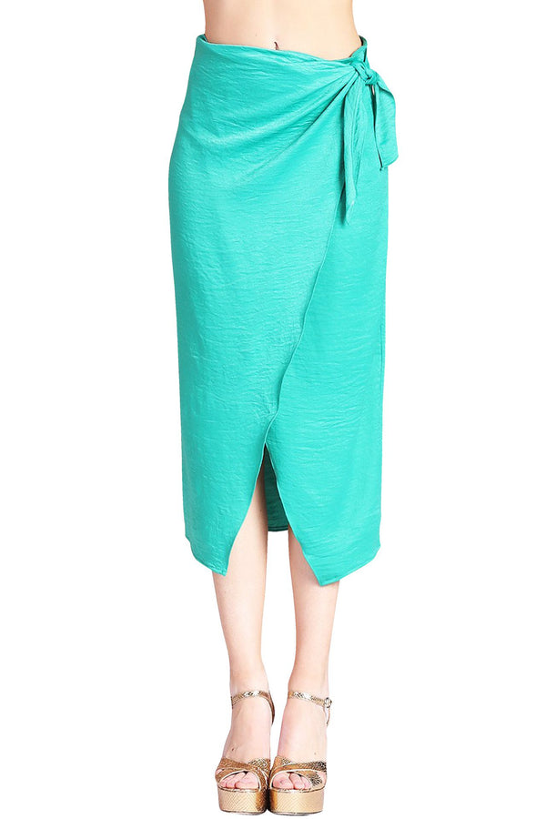 Women Maxi Skirt in Green