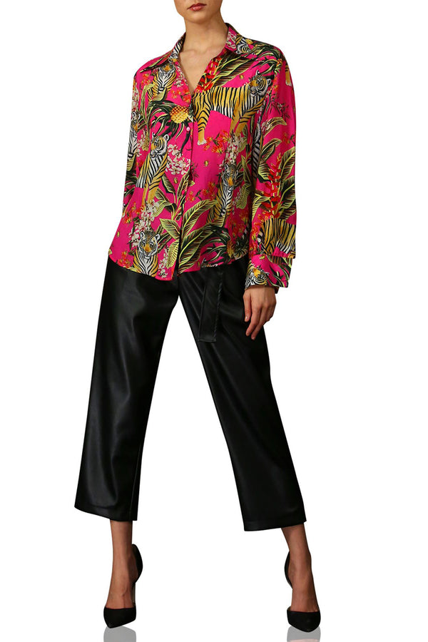 Silk Women Shirt-TG Print