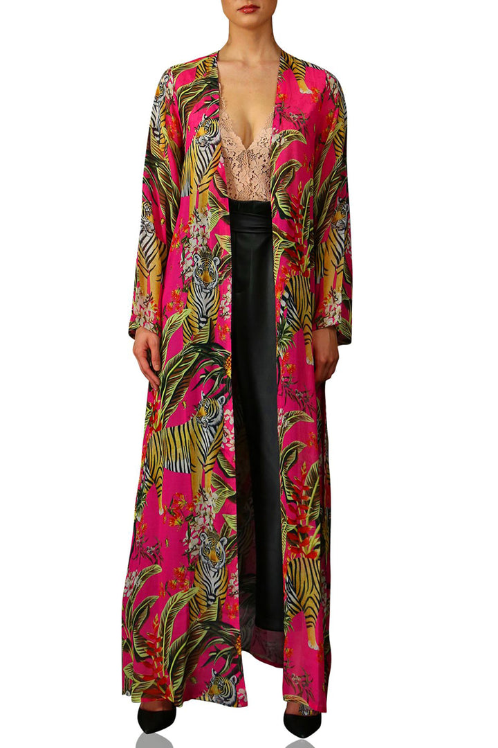 ladies kimono robe,
royal robe,
floor length robe,
Kyle Richards,
Kyle X Shahida,