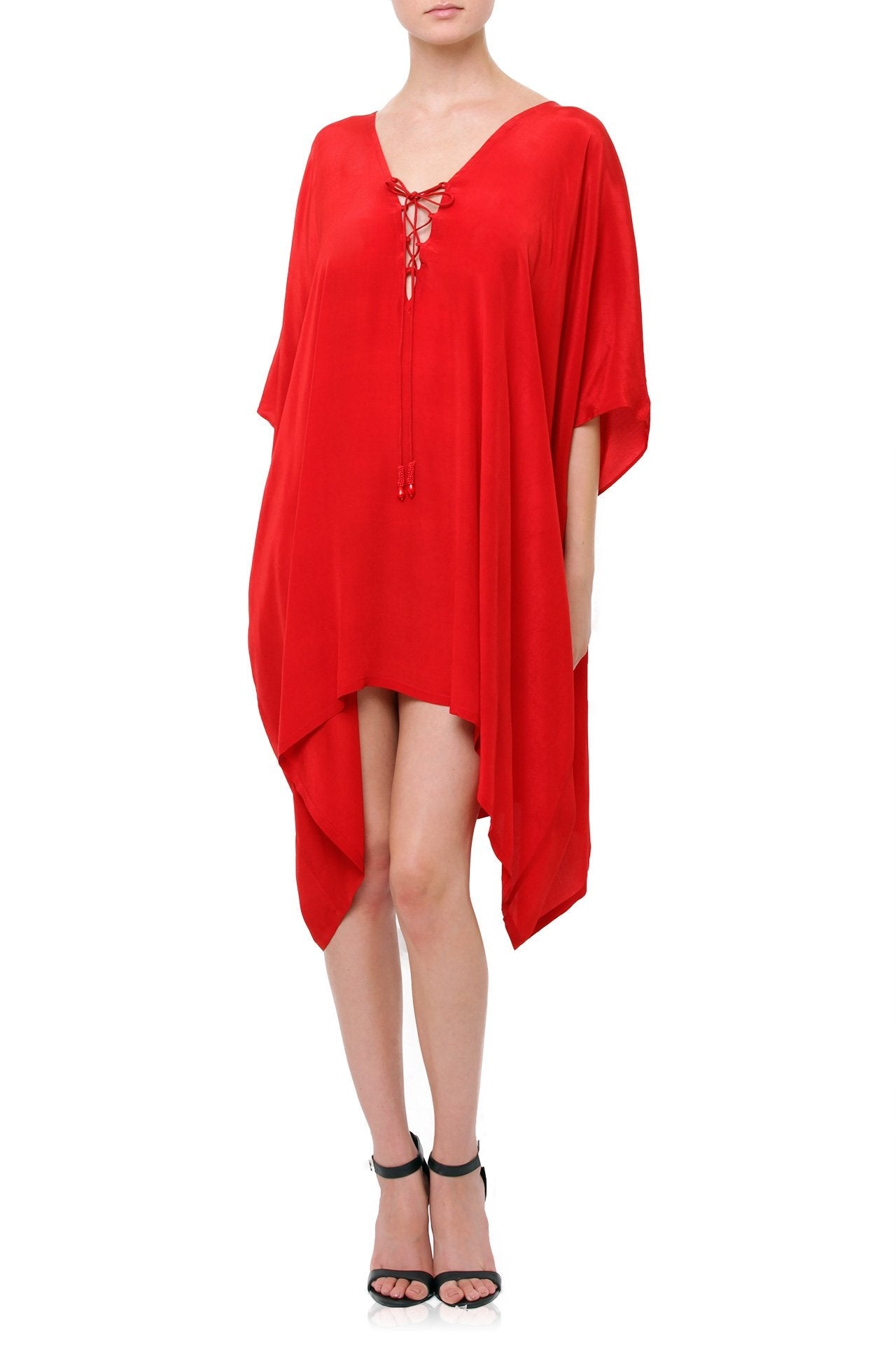 Red Short Kaftan Dress