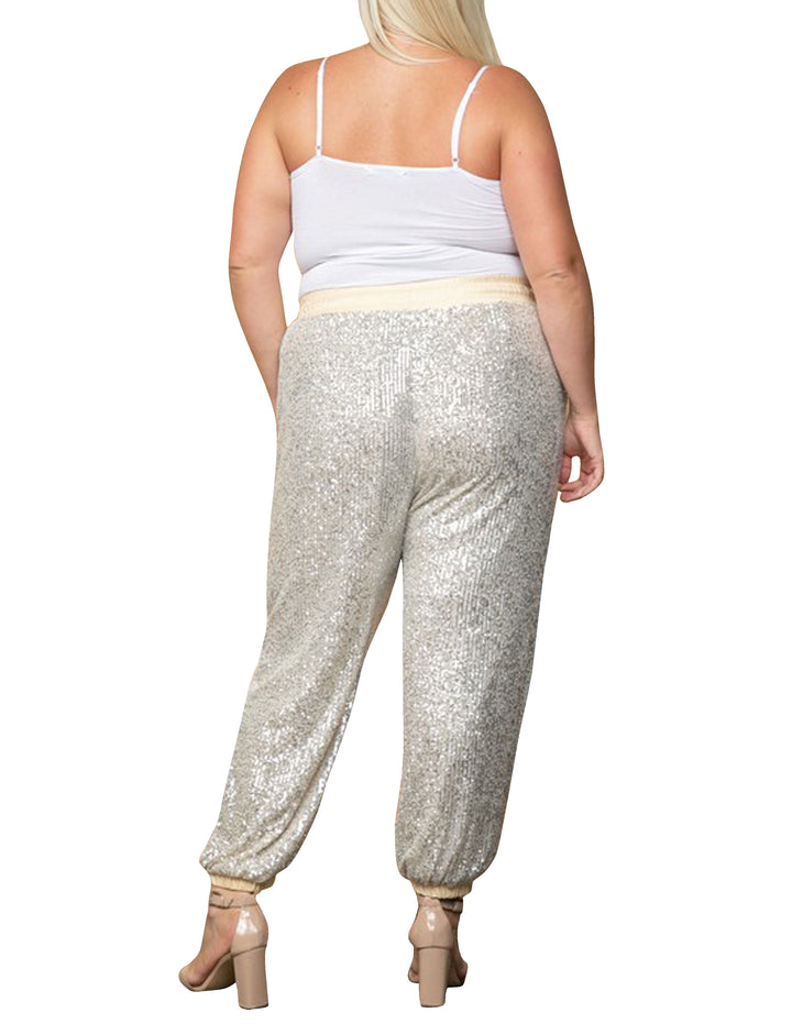 sequin-jogging bottoms-Kyle-X-Shahida-high-waist-sequin-joggers-sequin-joggers-for-women-plus-size-sequin-joggers